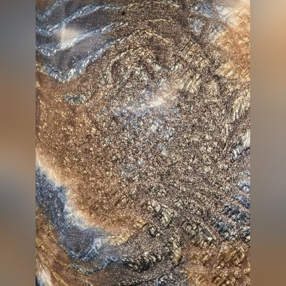 Joseph Ribkoff Metallic Animal Print Fitted Zip Jacket Size 12 Canada Edgy - Picture 9 of 11